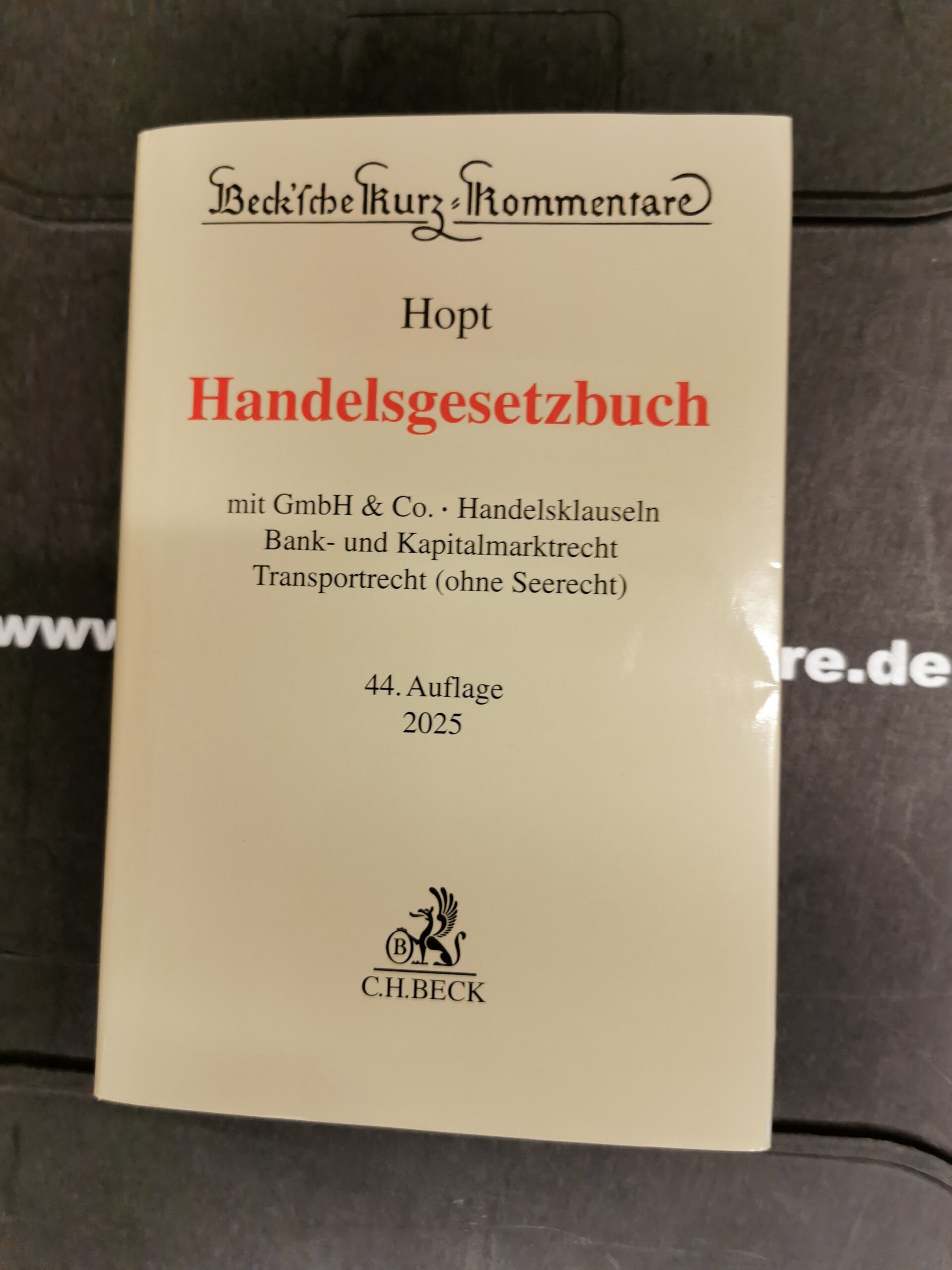 Hopt Handelsgesetzbuch, diverse Auflagen